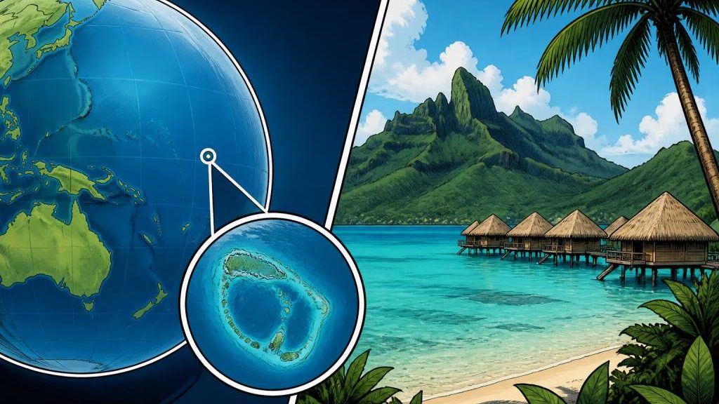Bora Bora sur la carte du monde : où se situe ce paradis du Pacifique