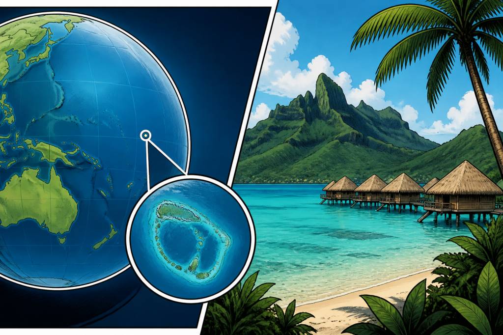 Bora Bora sur la carte du monde : où se situe ce paradis du Pacifique