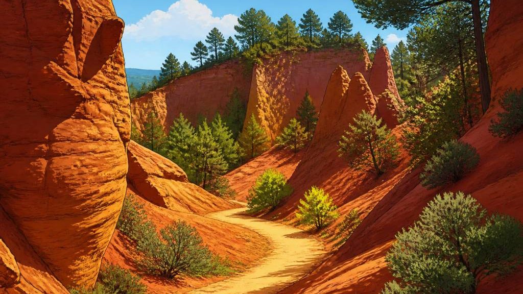 Canyon rouge france : où voir les plus beaux paysages ocre