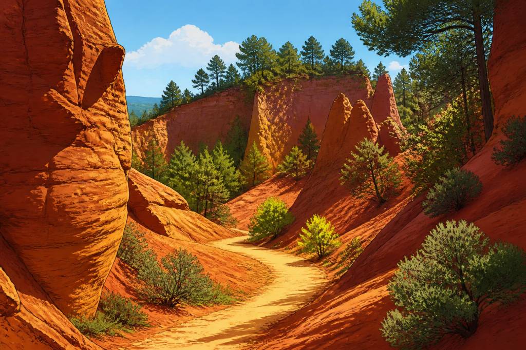 Canyon rouge france : où voir les plus beaux paysages ocre