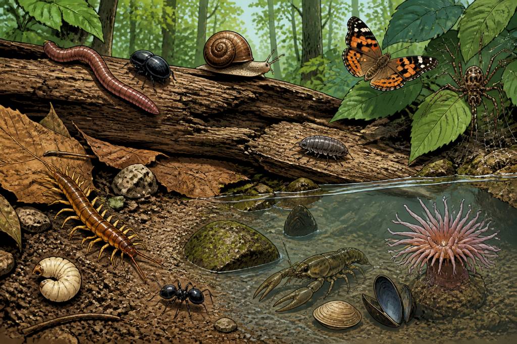 Invertébré définition : tout savoir sur les animaux sans colonne vertébrale