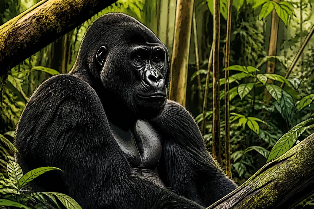 Gros singe noir : où observer ce fascinant primate à travers le monde
