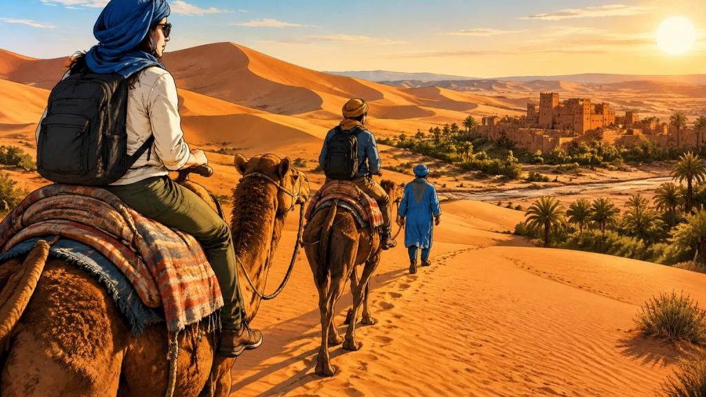 Chameau Maroc : où vivre une expérience inoubliable au cœur du désert