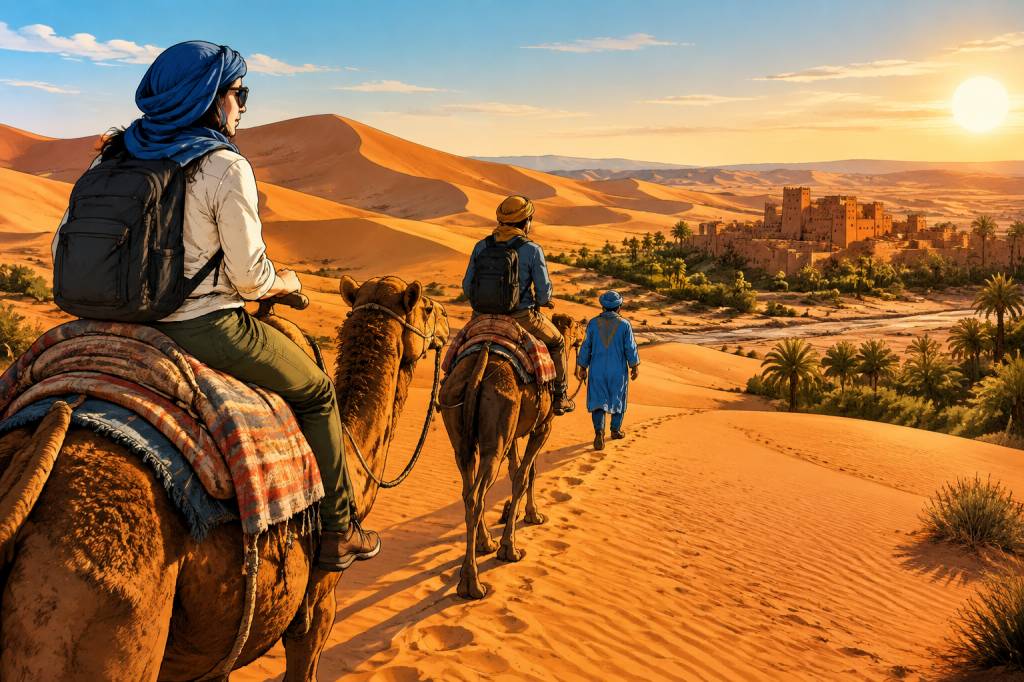 Chameau Maroc : où vivre une expérience inoubliable au cœur du désert