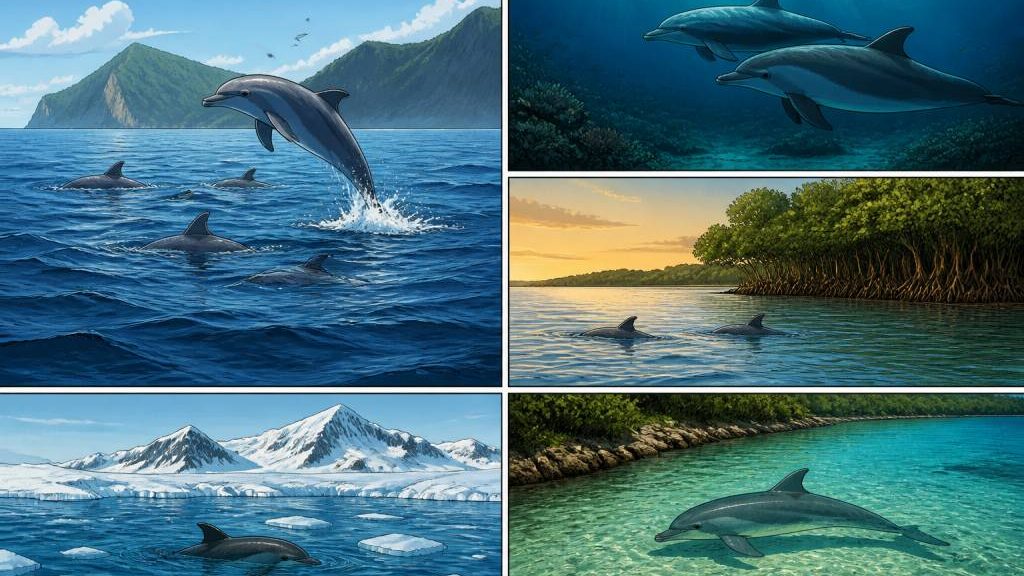 Habitat des dauphins : où vivent-ils à travers le monde ?